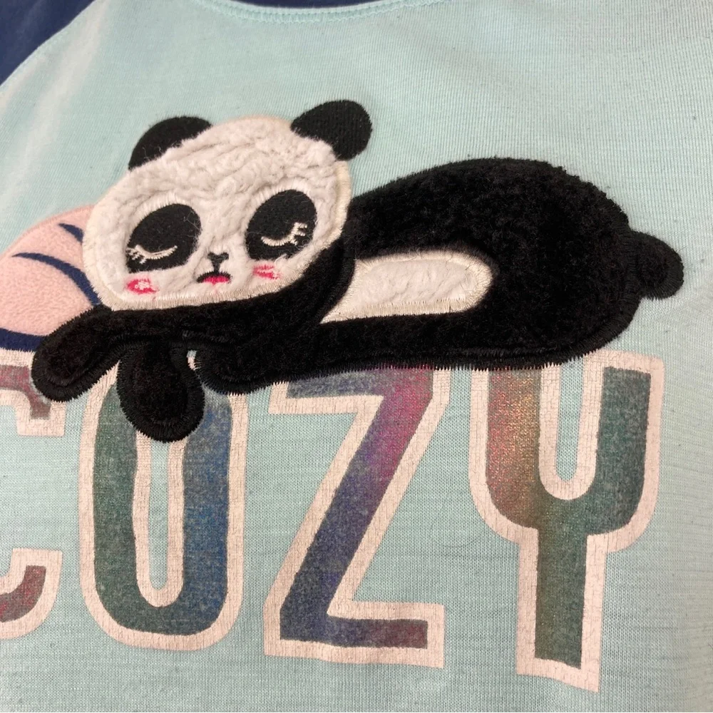 Old Navy cosy panda tedy bear sleep top XXL